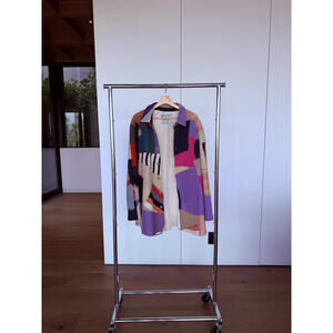 By Walid Patchwork Multicolor Knit Jacket